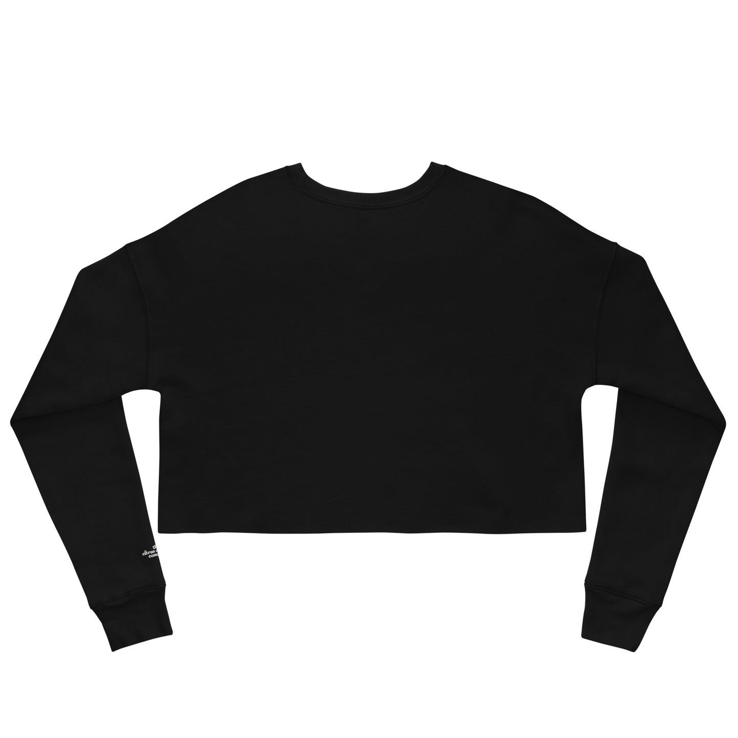 St. Cloud Citrus Black Women's Crop Sweatshirt