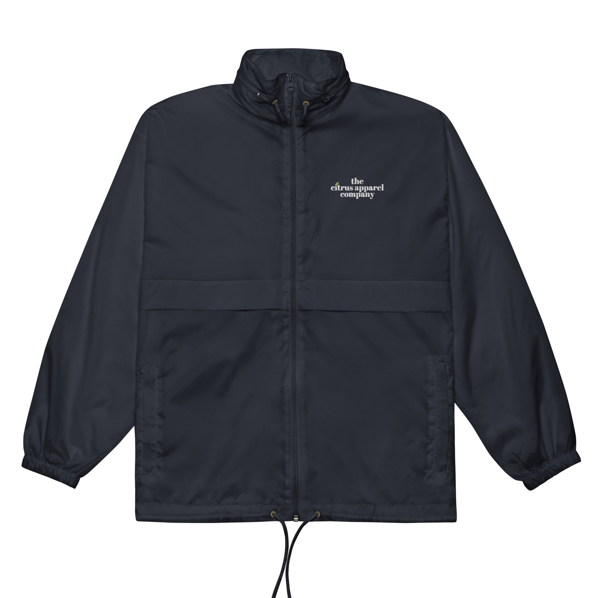 Citrus Navy Windbreaker