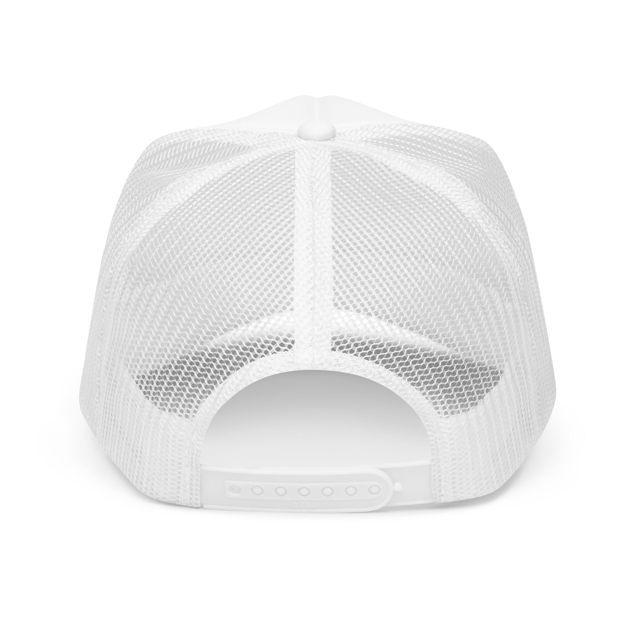 Embroidered Trucker Hat White Eagle Rock Res