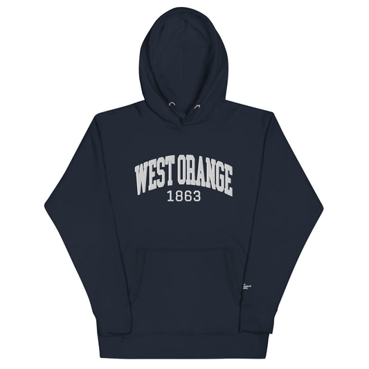 Embroidered WO 1863 Navy Hoodie