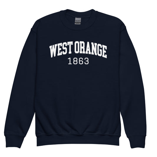 WO Youth Crewneck Navy Sweatshirt